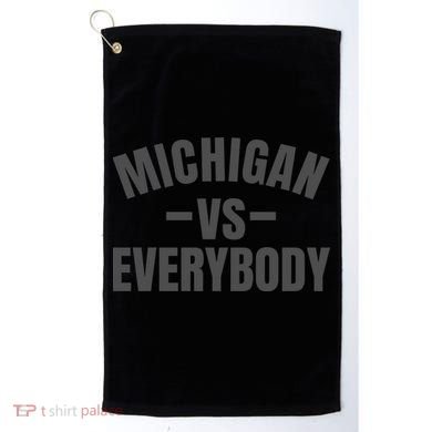 Michigan Verses Everybody Vs Graystyle Golf Towel