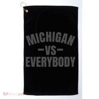 Michigan Verses Everybody Vs Graystyle Golf Towel thumb 0