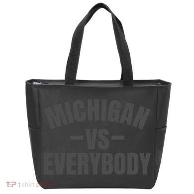 Michigan Verses Everybody Vs Graystyle Tote Bag
