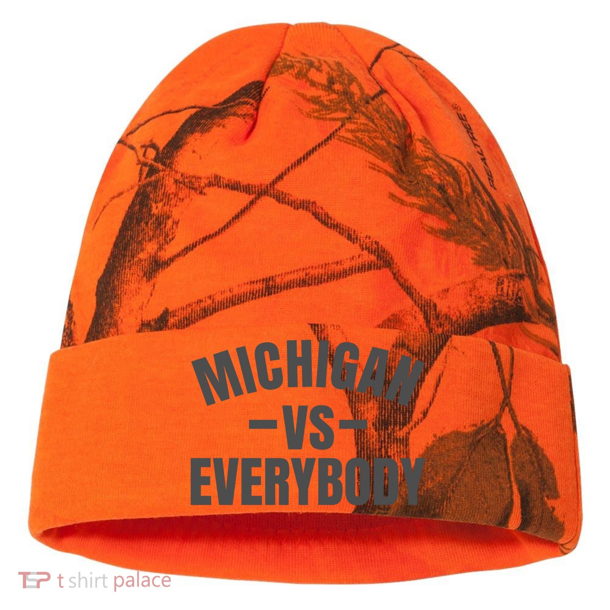Michigan Verses Everybody Vs Graystyle Kati Licensed 12" Camo Cuffed Beanie