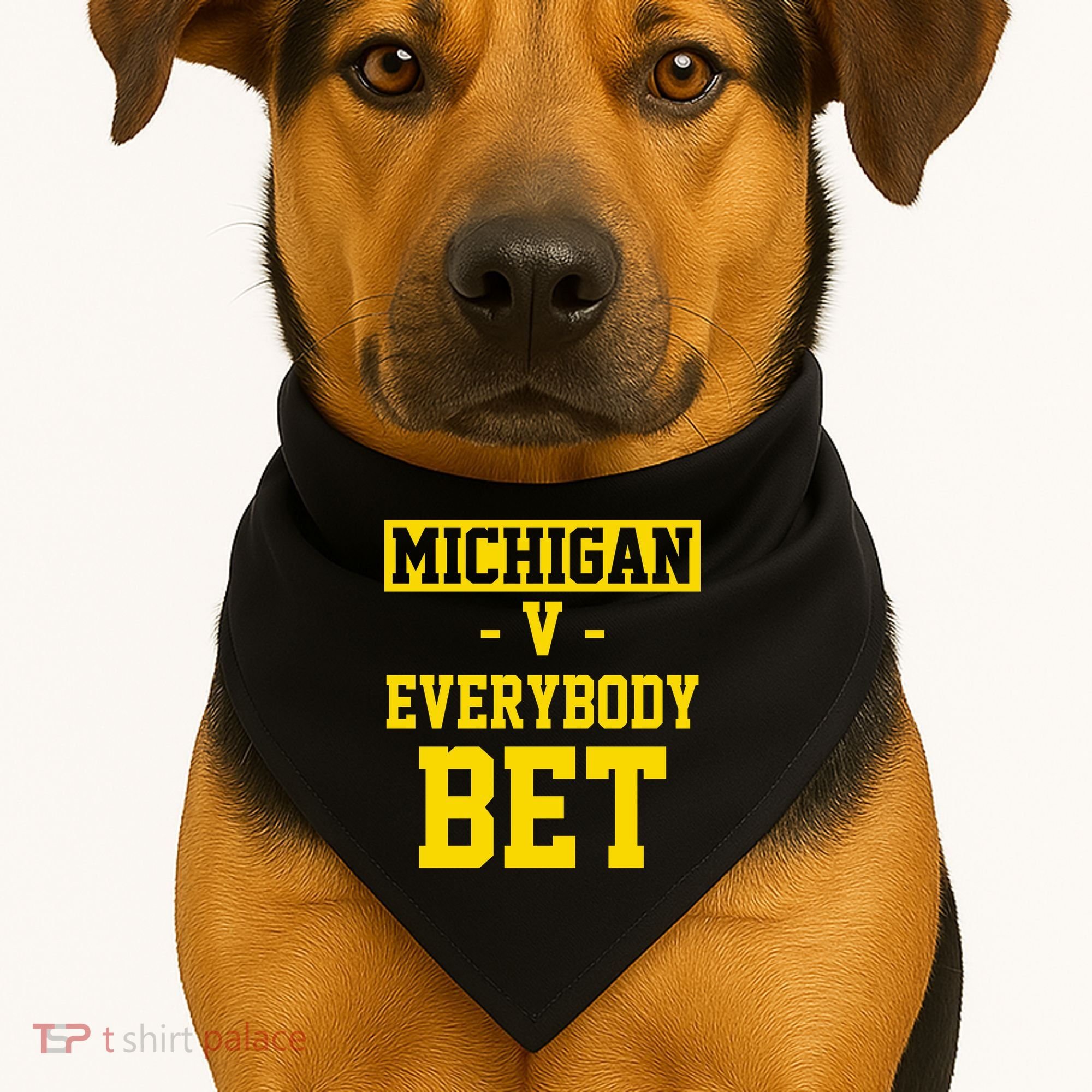 Michigan V Everybody Bet USA-Made Doggie Bandana