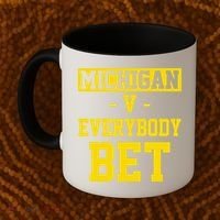 Michigan V Everybody Bet Coffee Mug thumb 2