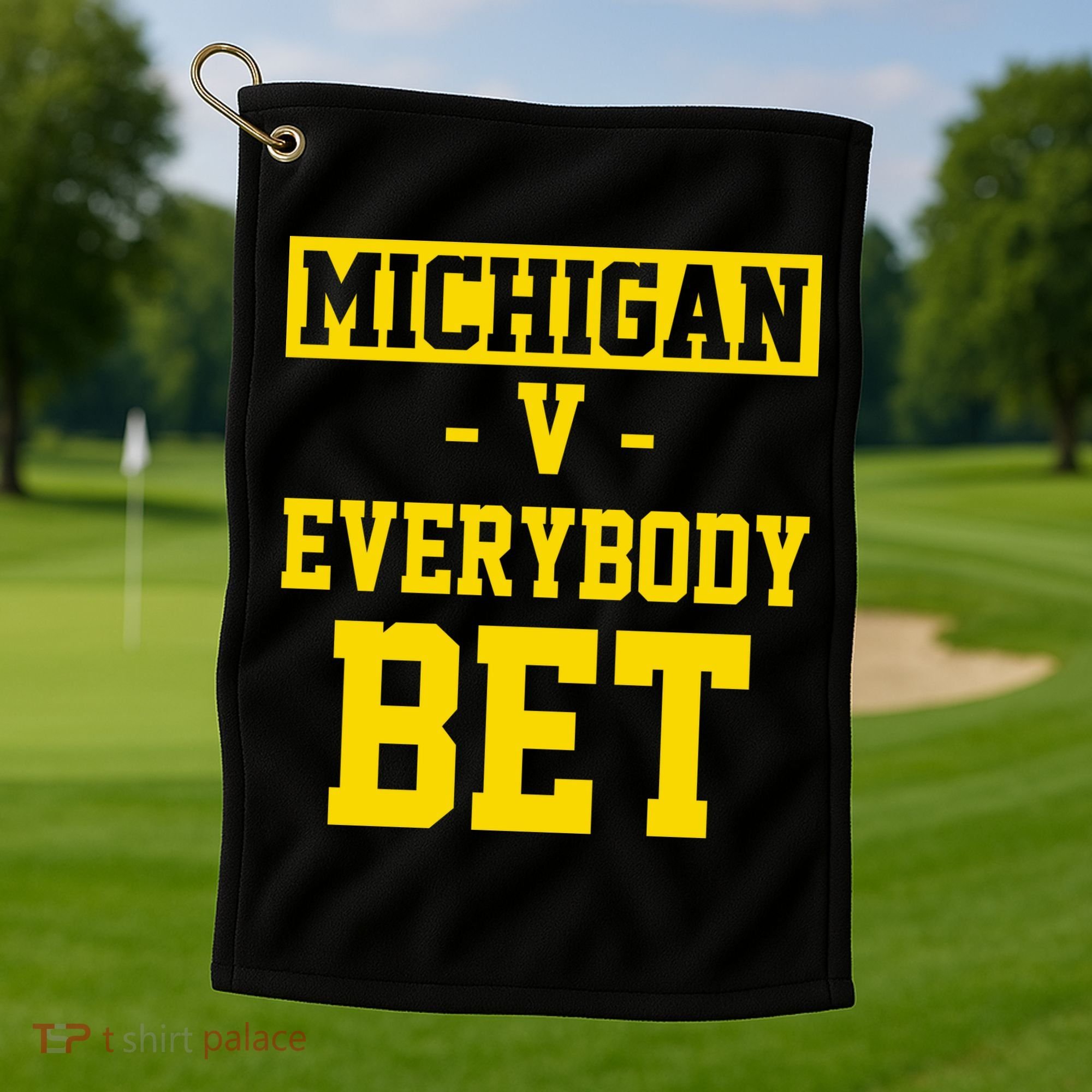 Michigan V Everybody Bet Golf Towel