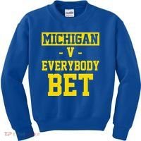 Michigan V Everybody Bet Kids Sweatshirt thumb 0