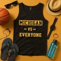 Michigan vs Everything Everyone  Tank Top thumb 4