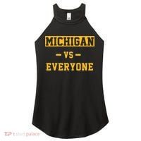 Michigan vs Everything Everyone  Women's Perfect Tri Rocker Tank thumb 0