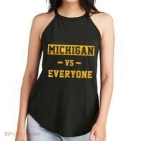 Michigan vs Everything Everyone  Women's Perfect Tri Rocker Tank thumb 2