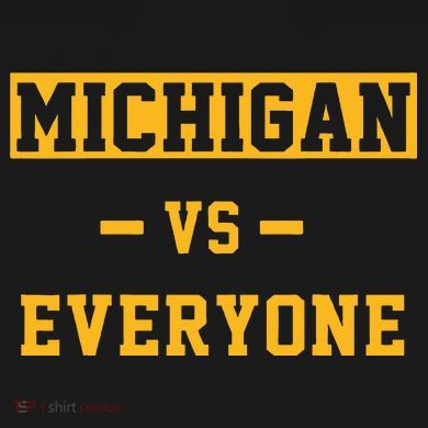 Michigan vs Everything Everyone  Women's Perfect Tri Rocker Tank