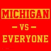 Michigan vs Everything Everyone  Santa Hat thumb 1