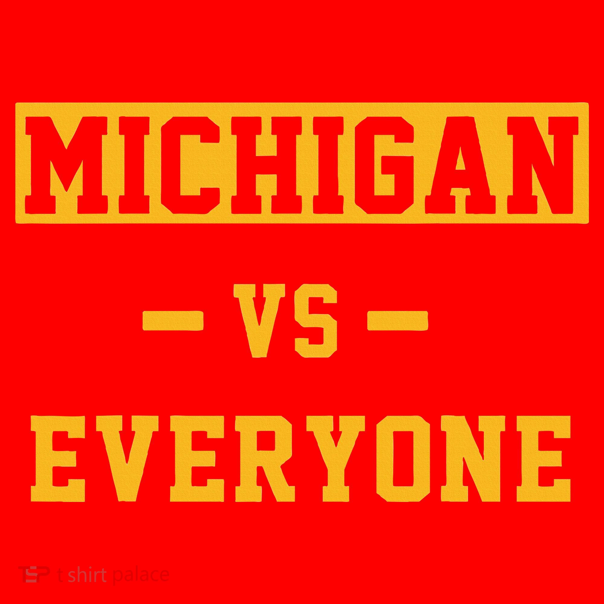 Michigan vs Everything Everyone  Santa Hat