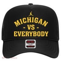 Michigan vs Everyone Everybody Quote Funny  Hat thumb 0