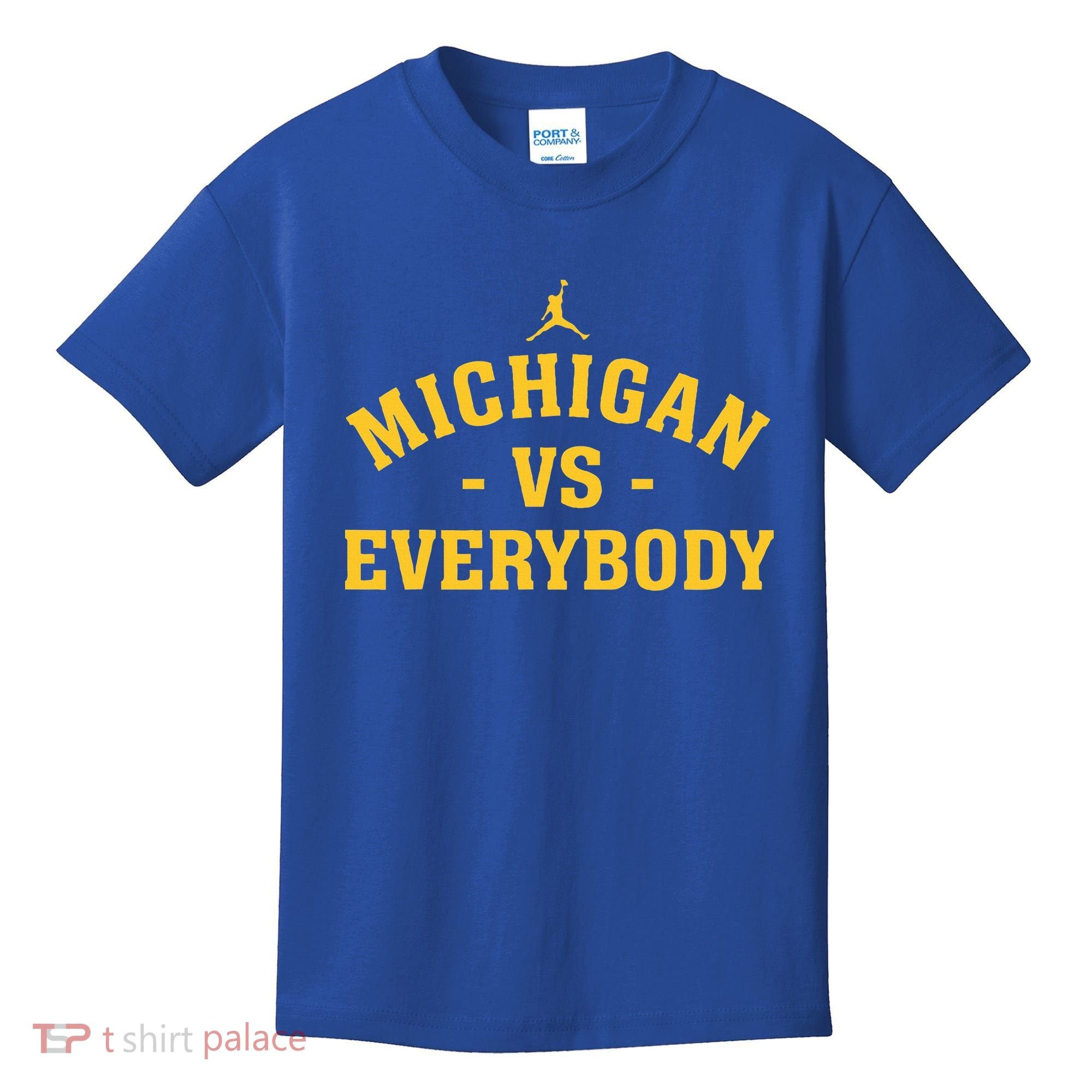 Michigan vs Everyone Everybody Quote Funny  Kids T-Shirt