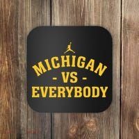 Michigan vs Everyone Everybody Quote Funny  Coaster thumb 0