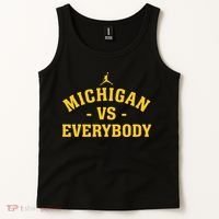 Michigan vs Everyone Everybody Quote Funny  Tank Top thumb 2
