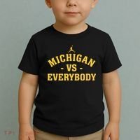 Michigan vs Everyone Everybody Quote Funny  Toddler T-Shirt thumb 2