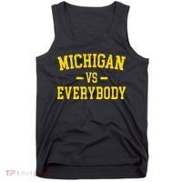 Michigan vs Everyone Everybody Quotes  Tank Top thumb 0