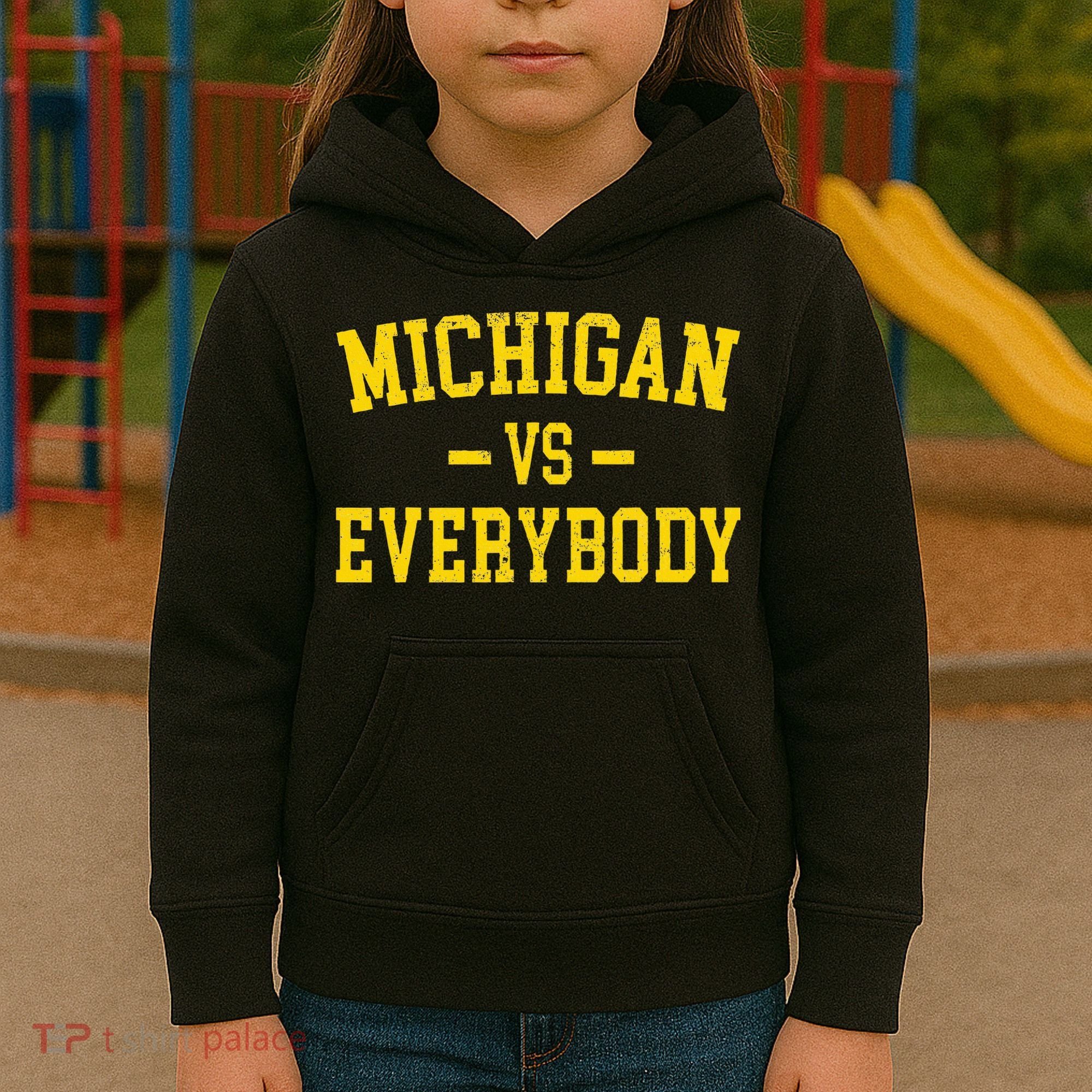 Michigan vs Everyone Everybody Quotes  Kids Hoodie