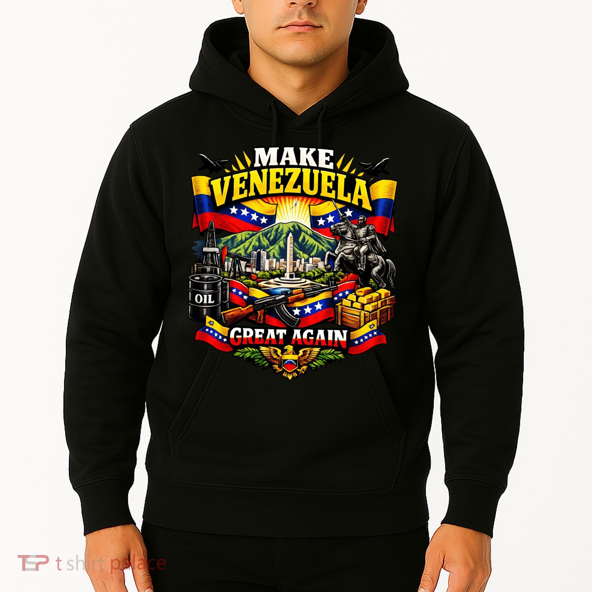 Make Venezuela Great Again Venezuela Flag Freedom Hoodie