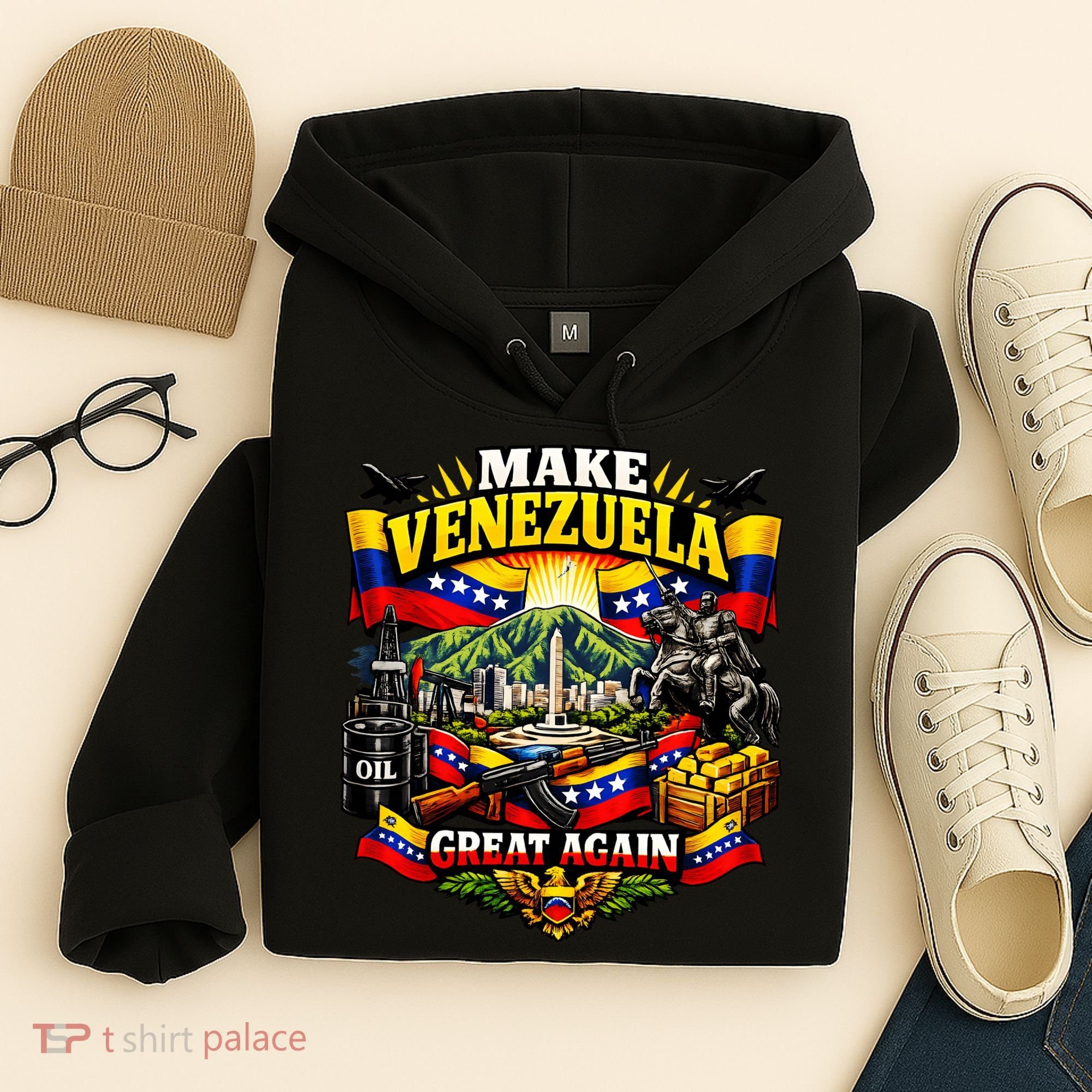 Make Venezuela Great Again Venezuela Flag Freedom Hoodie