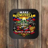 Make Venezuela Great Again Venezuela Flag Freedom Coaster thumb 0