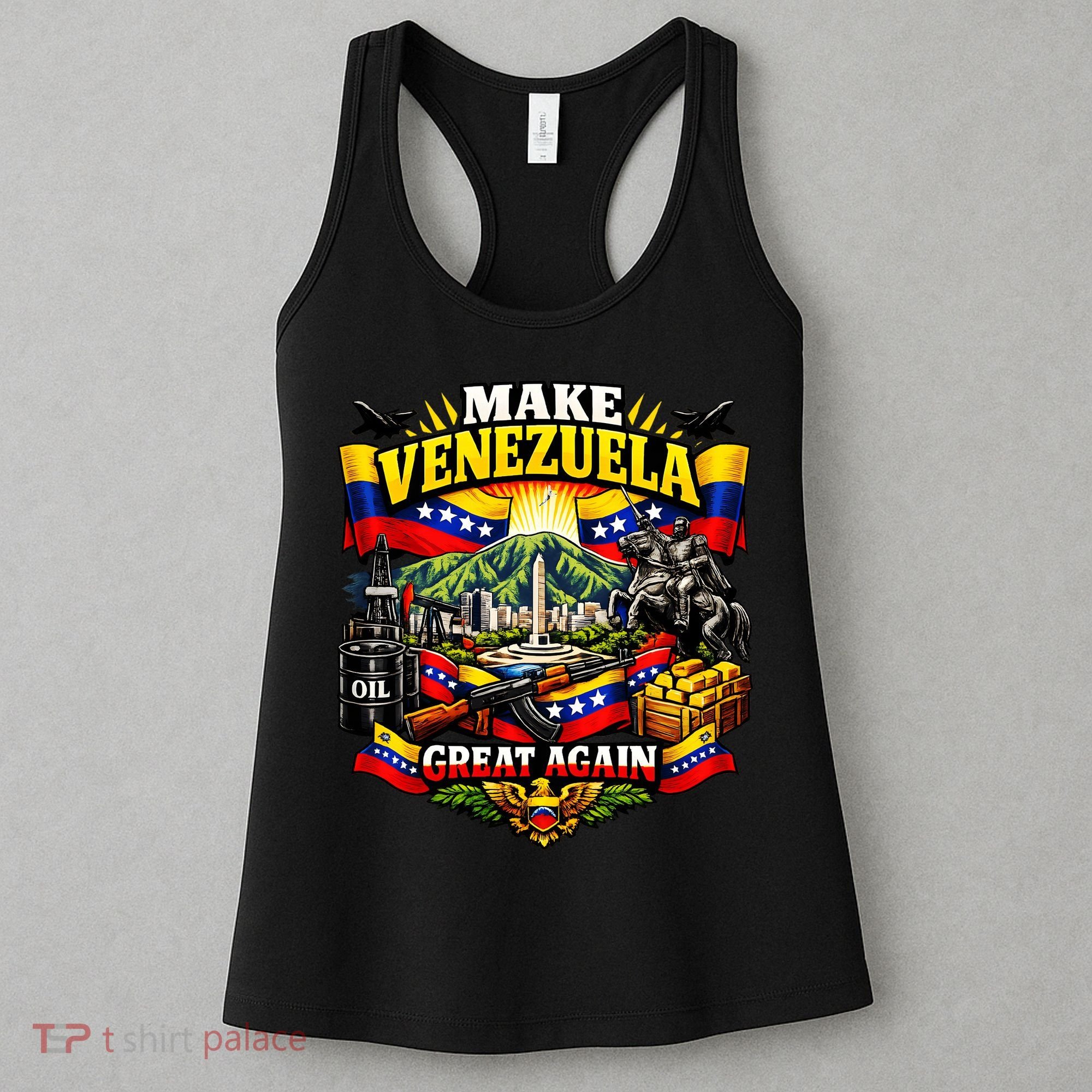 Make Venezuela Great Again Venezuela Flag Freedom Women's Tank Top