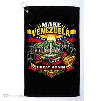 Make Venezuela Great Again Venezuela Flag Freedom Golf Towel thumb 0