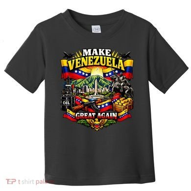 Make Venezuela Great Again Venezuela Flag Freedom Toddler T-Shirt