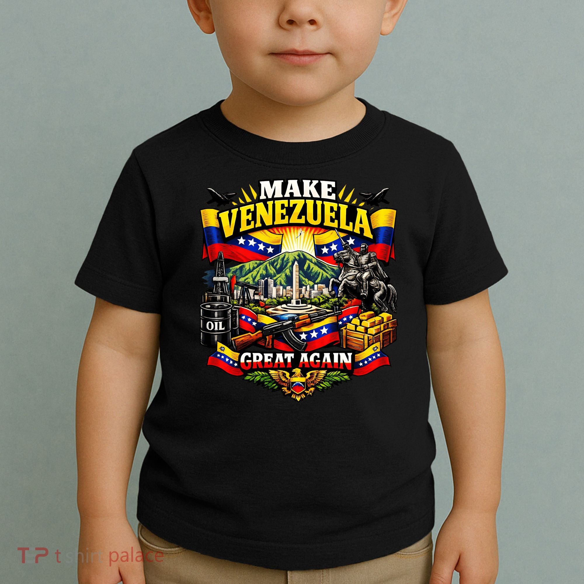Make Venezuela Great Again Venezuela Flag Freedom Toddler T-Shirt