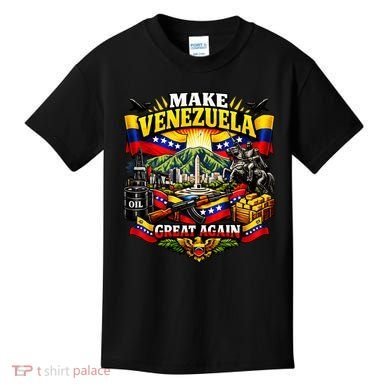 Make Venezuela Great Again Venezuela Flag Freedom Kids T-Shirt