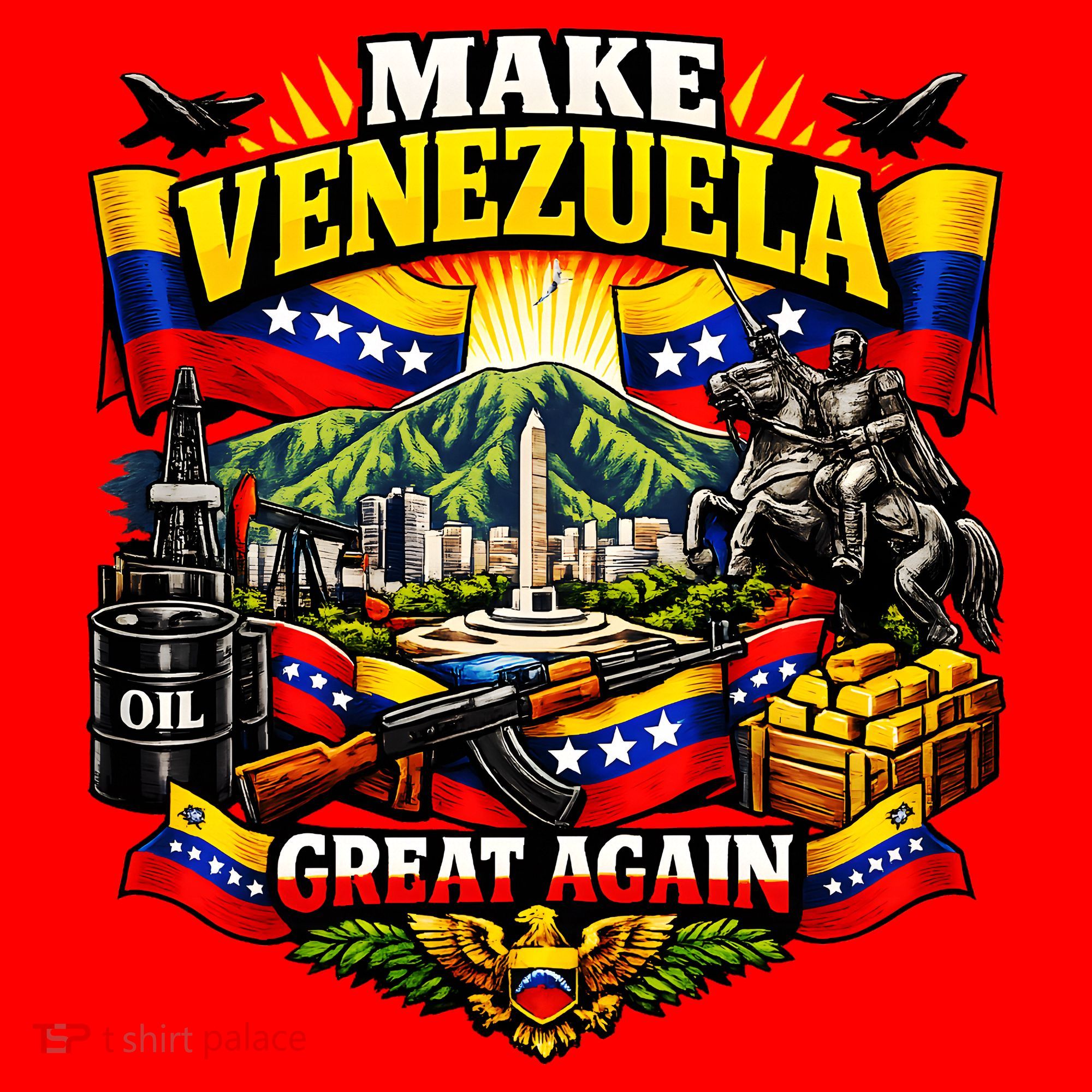 Make Venezuela Great Again Venezuela Flag Freedom Santa Hat