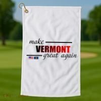 Make Vermont Great Again Golf Towel thumb 1