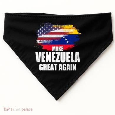 Make Venezuela Great Again USA Flag USA-Made Doggie Bandana