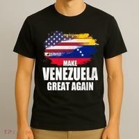 Make Venezuela Great Again USA Flag T-Shirt thumb 3