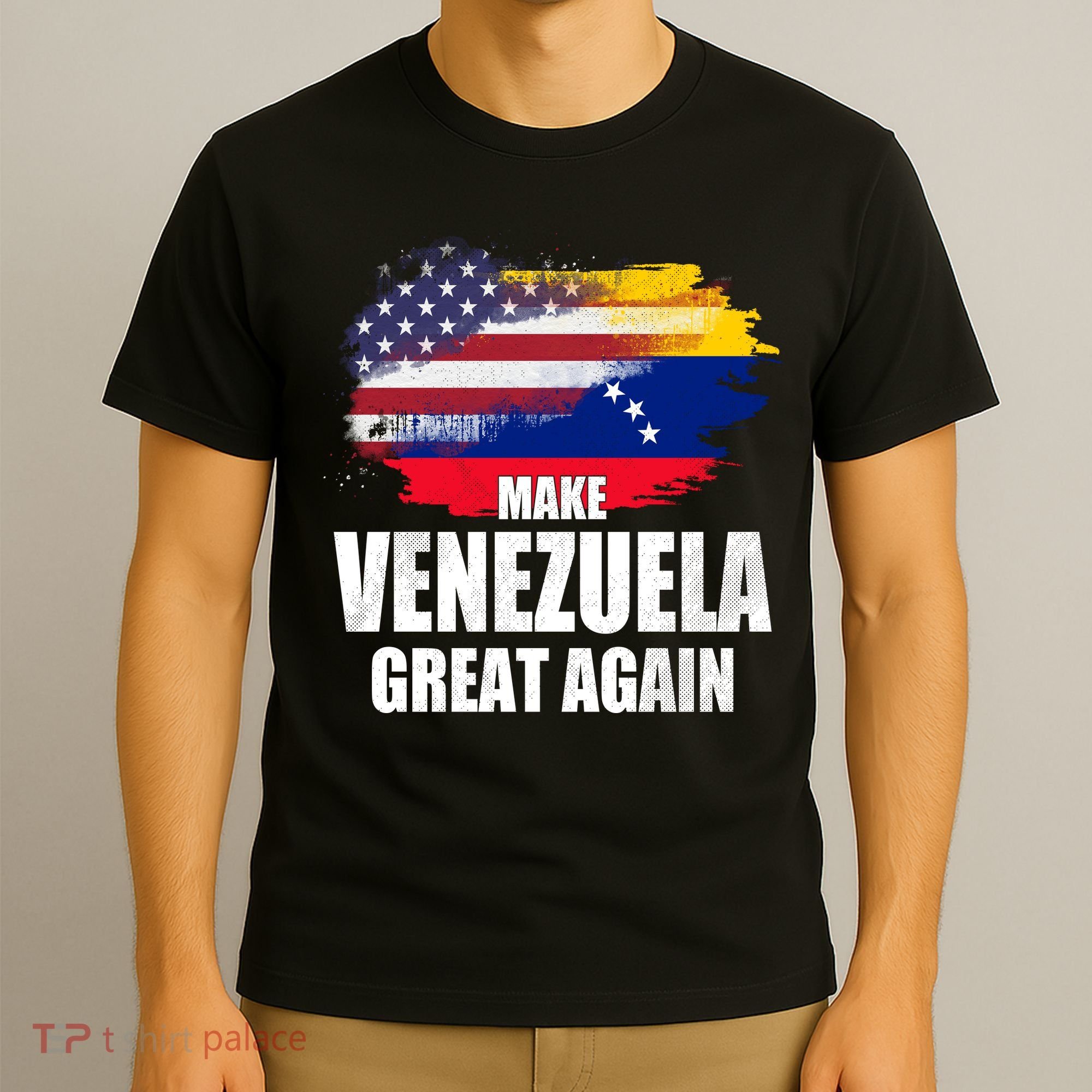 Make Venezuela Great Again USA Flag T-Shirt