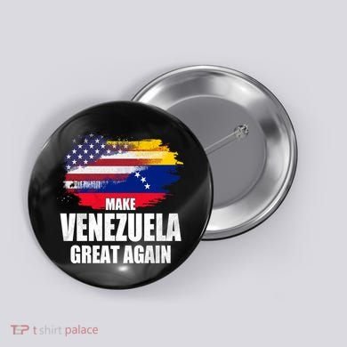 Make Venezuela Great Again USA Flag Button