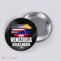 Make Venezuela Great Again USA Flag Button thumb 0