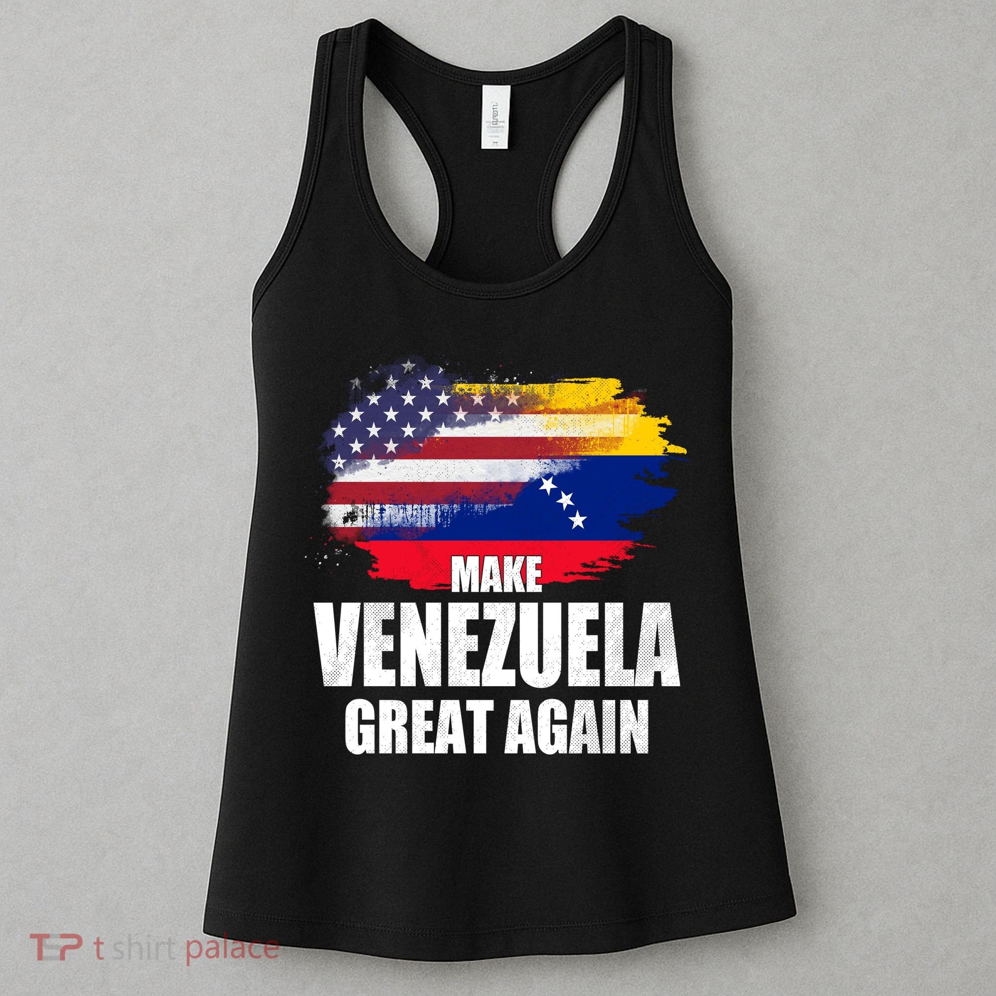 Make Venezuela Great Again USA Flag Women's Tank Top