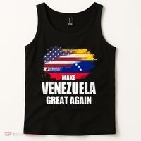 Make Venezuela Great Again USA Flag Tank Top thumb 2