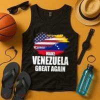 Make Venezuela Great Again USA Flag Tank Top thumb 4