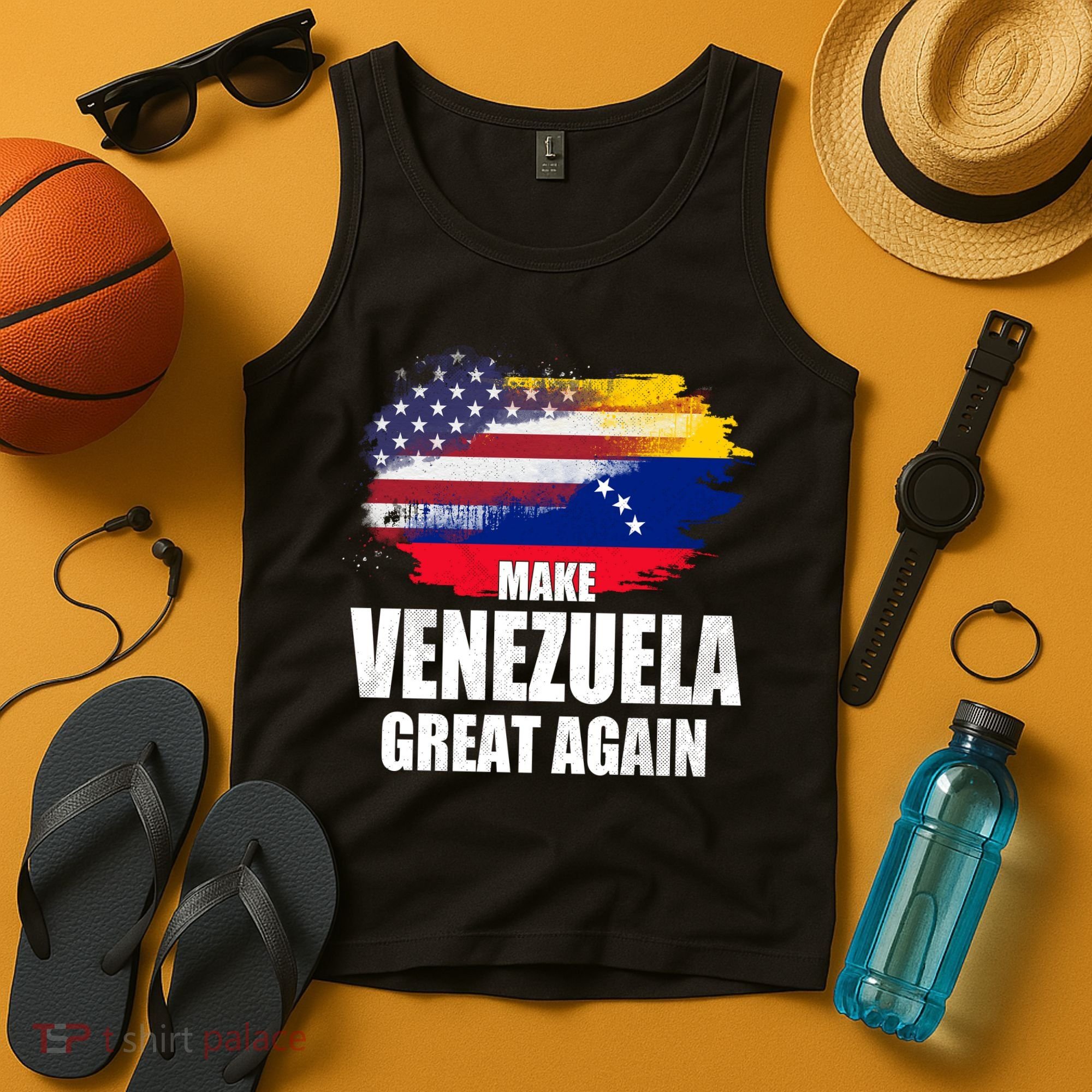 Make Venezuela Great Again USA Flag Tank Top
