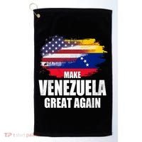Make Venezuela Great Again USA Flag Golf Towel thumb 0