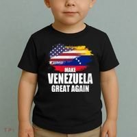 Make Venezuela Great Again USA Flag Toddler T-Shirt thumb 2