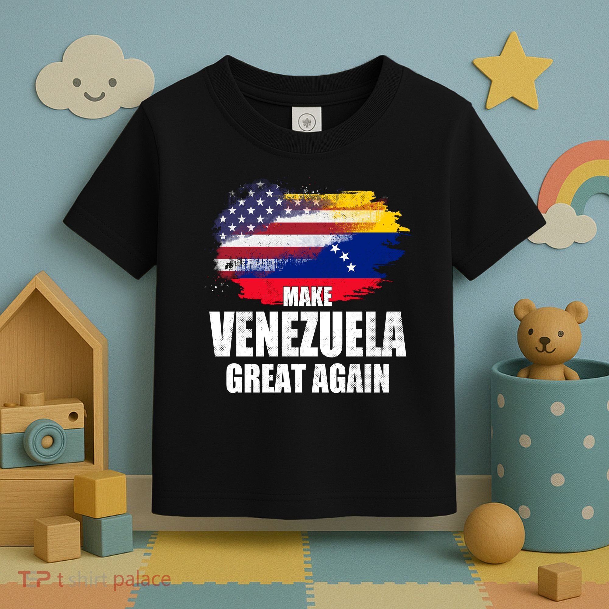 Make Venezuela Great Again USA Flag Toddler T-Shirt