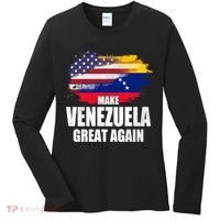 Make Venezuela Great Again USA Flag Women's Long Sleeve Shirt thumb 0