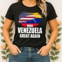 Make Venezuela Great Again USA Flag Women's T-Shirt thumb 2