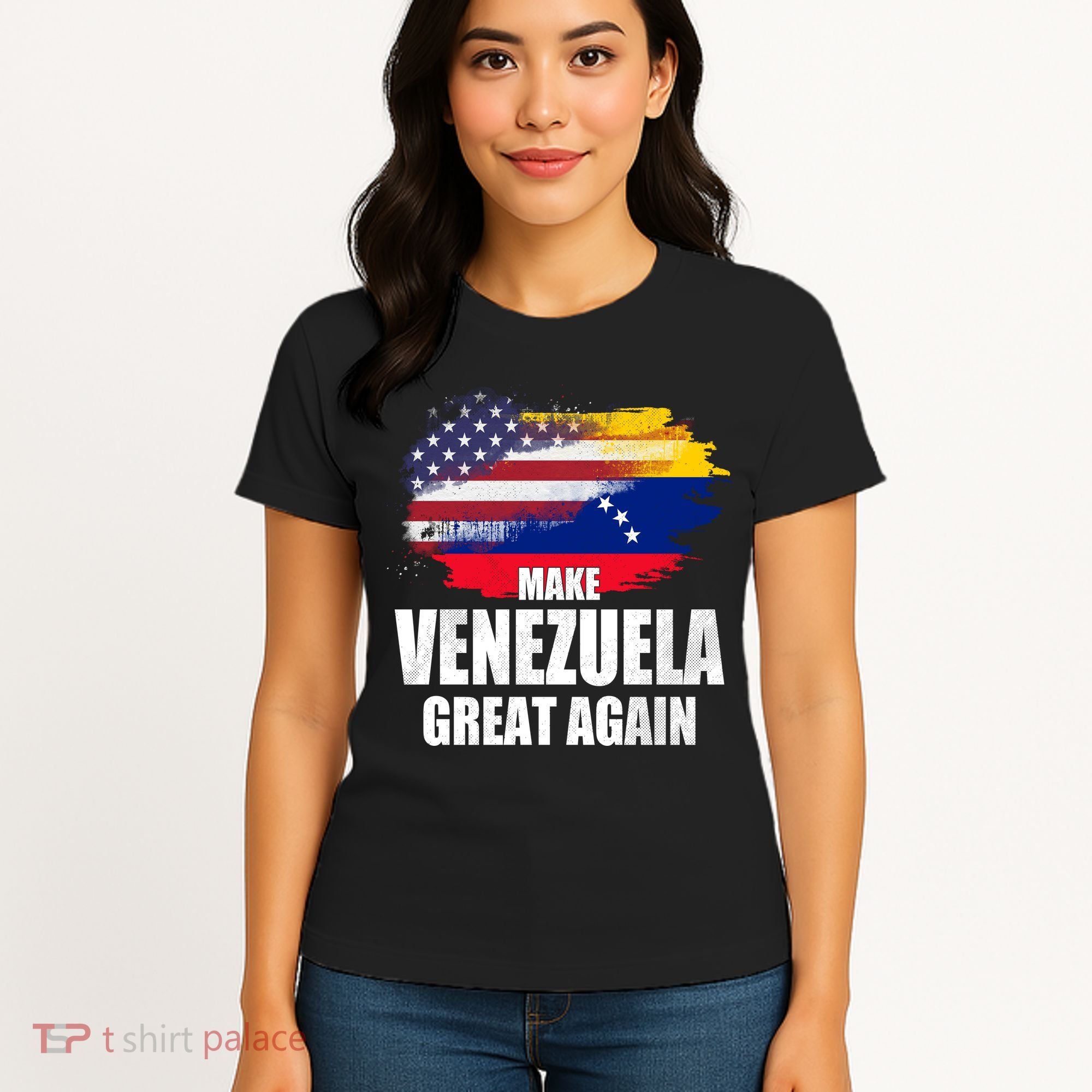 Make Venezuela Great Again USA Flag Women's T-Shirt