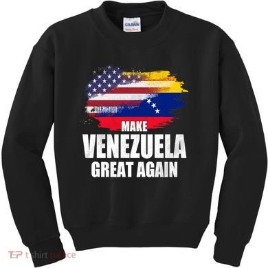 Make Venezuela Great Again USA Flag Kids Sweatshirt