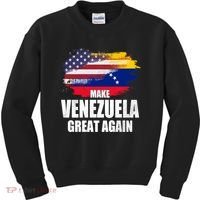 Make Venezuela Great Again USA Flag Kids Sweatshirt thumb 0