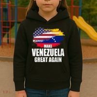 Make Venezuela Great Again USA Flag Kids Hoodie thumb 3