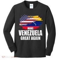 Make Venezuela Great Again USA Flag Kids Long Sleeve Shirt thumb 0